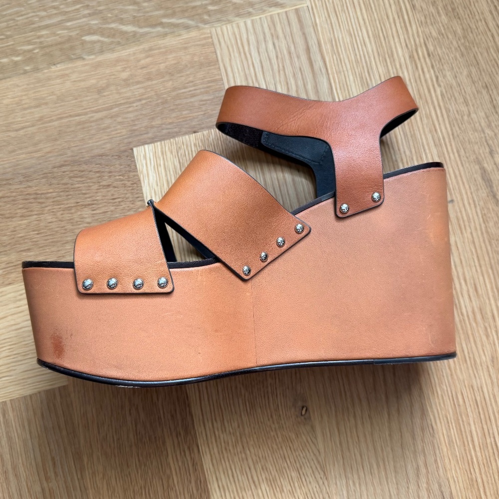 Tory Burch Studded Platform Wedge - Picture 3 of 7